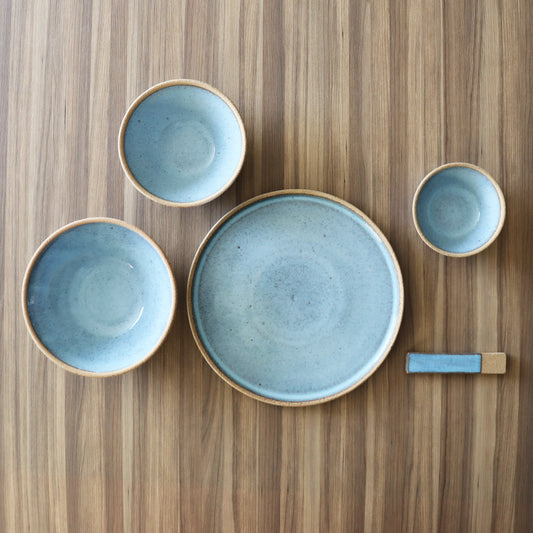 テラコッタ・BLUE　プレート　L（24.2cm）